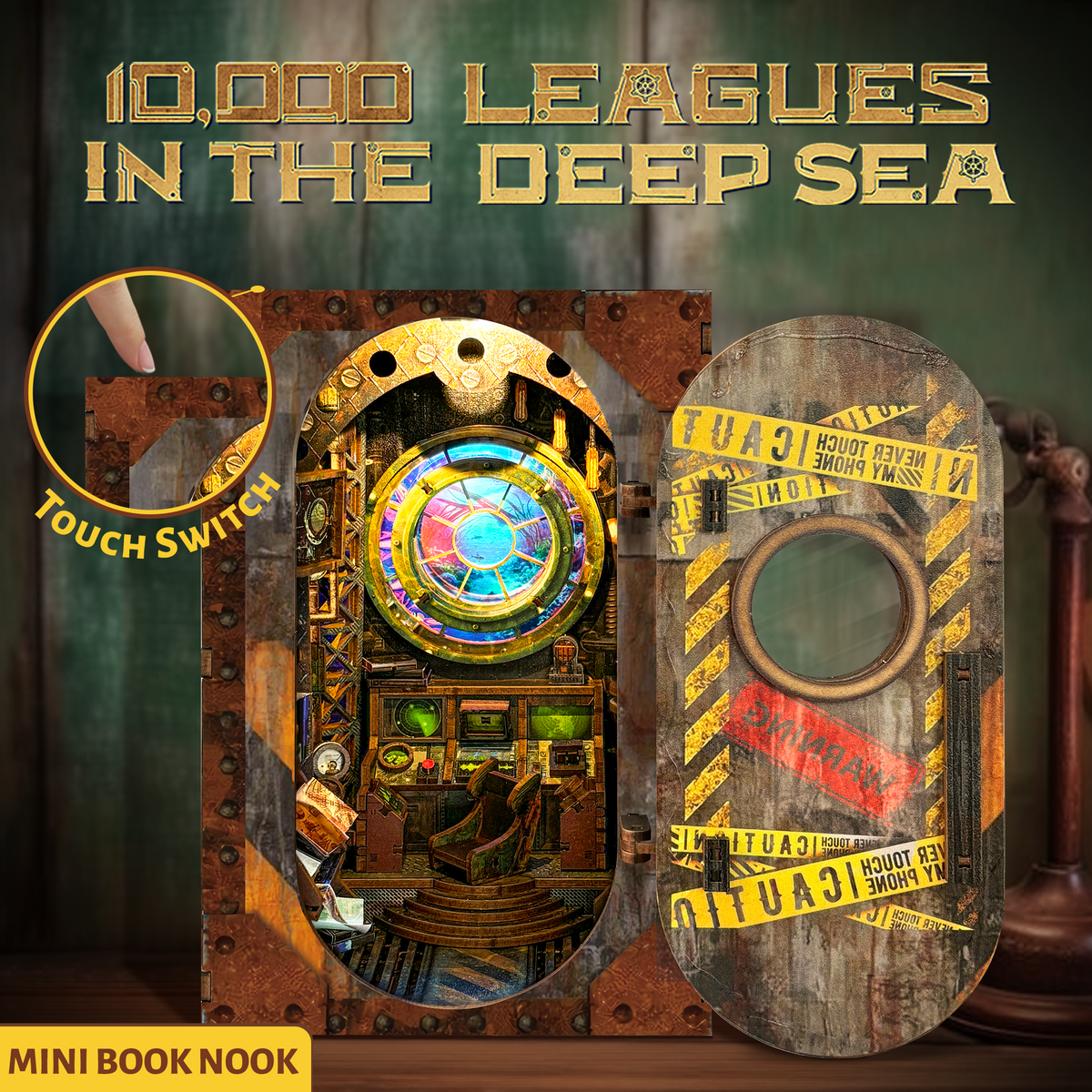 10,000 Leagues in the Deep Sea DIY Book Nook Kit | Ocean Theme Miniature