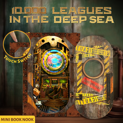 10,000 Leagues in the Deep Sea DIY Book Nook Kit | Ocean Theme Miniature