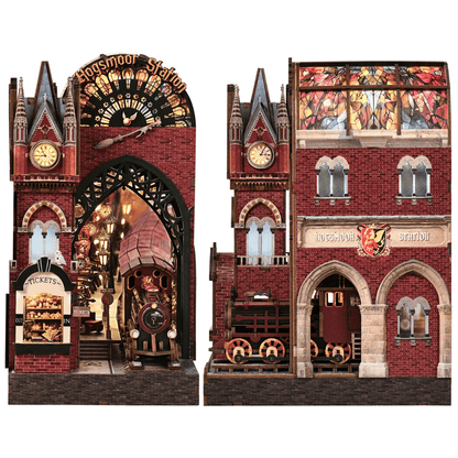 Hogsmoor Station DIY Book Nook Kit |Enchanted British Wizarding World Decor