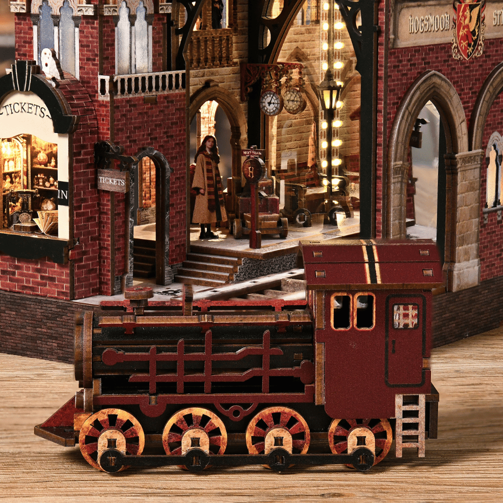 Hogsmoor Station DIY Book Nook Kit |Enchanted British Wizarding World Decor