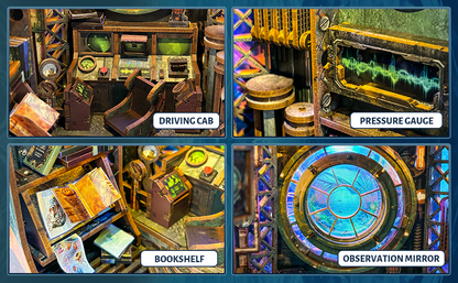 10,000 Leagues in the Deep Sea DIY Book Nook Kit | Ocean Theme Miniature