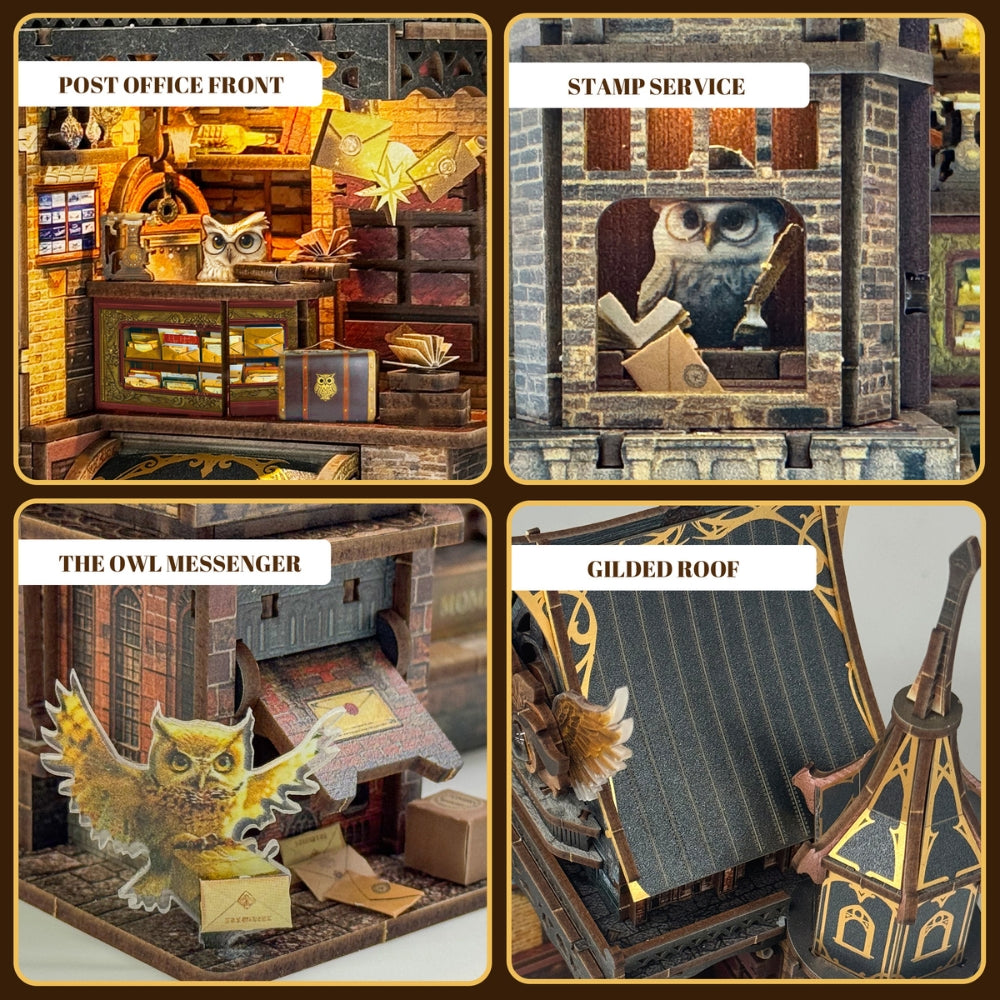 Owl Post Office DIY Mini House Kit l DIY Miniature Kit