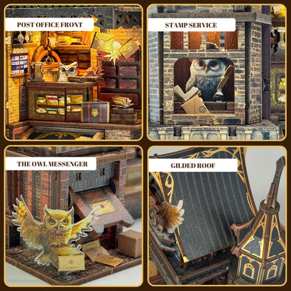 Owl Post Office DIY Mini House Kit l DIY Miniature Kit
